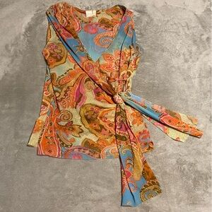 Johnny Heaven Paisley Wrap Blouse